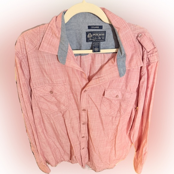 American Rag Other - American Rag Men's Casual Pink Button Down Shirt
